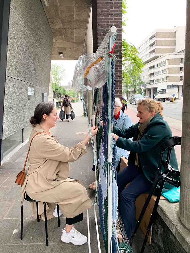 borduren met de buren community art project amsterdam